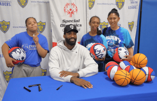 Andre Drummond with athletes