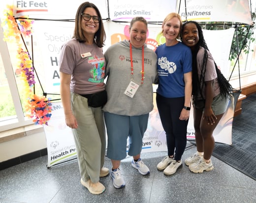 Special Olympics CT Health team poses for picture